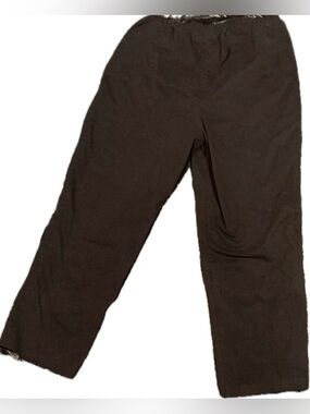 Men's Black Elastic-Waist Jogger Pants
